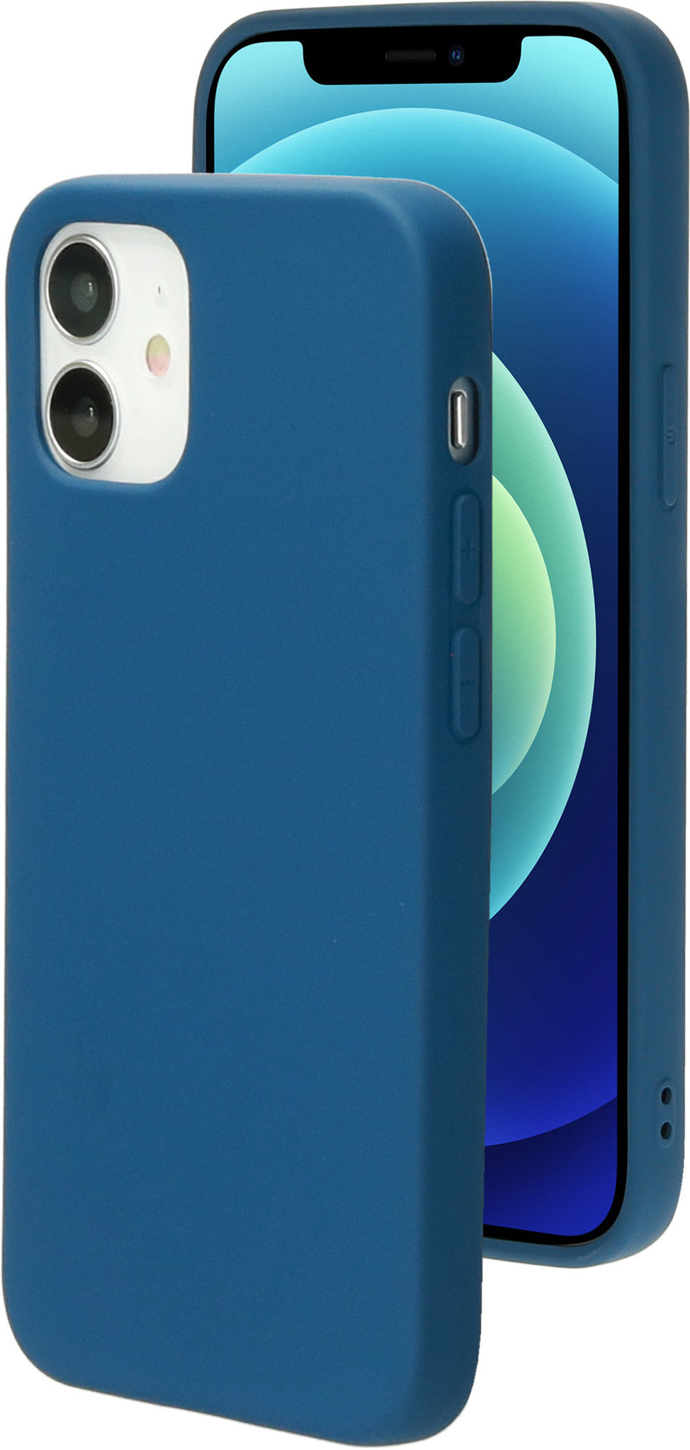 Mobiparts Silicone Cover Apple iPhone 12/12 Pro Blueberry Blue