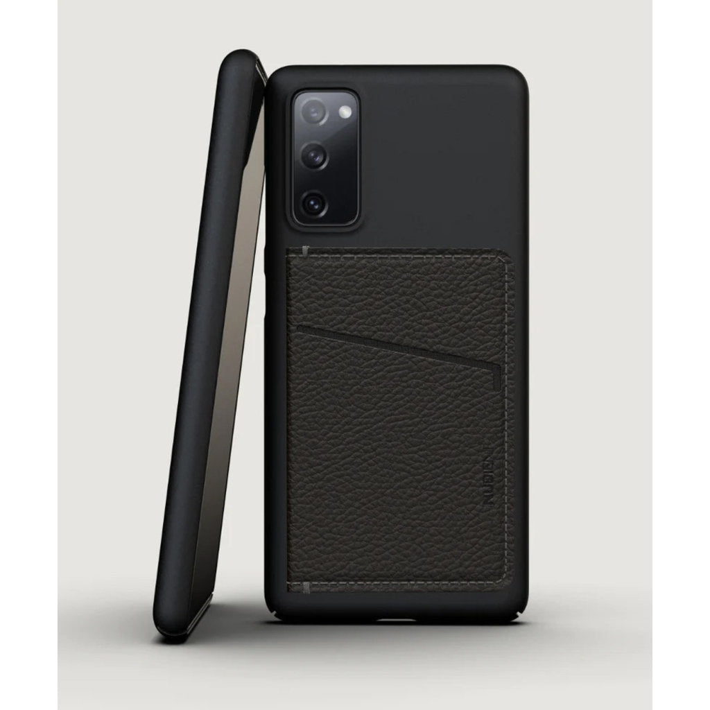 Nudient Card Holder Leather Ink Black