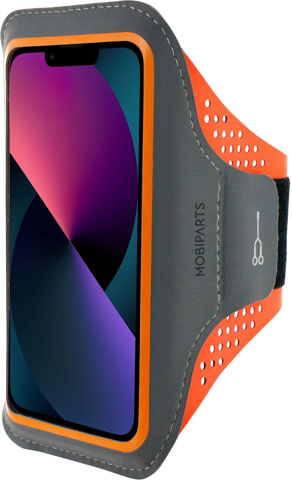 Mobiparts Comfort Fit Sport Armband Apple iPhone 13 Pro Neon Orange