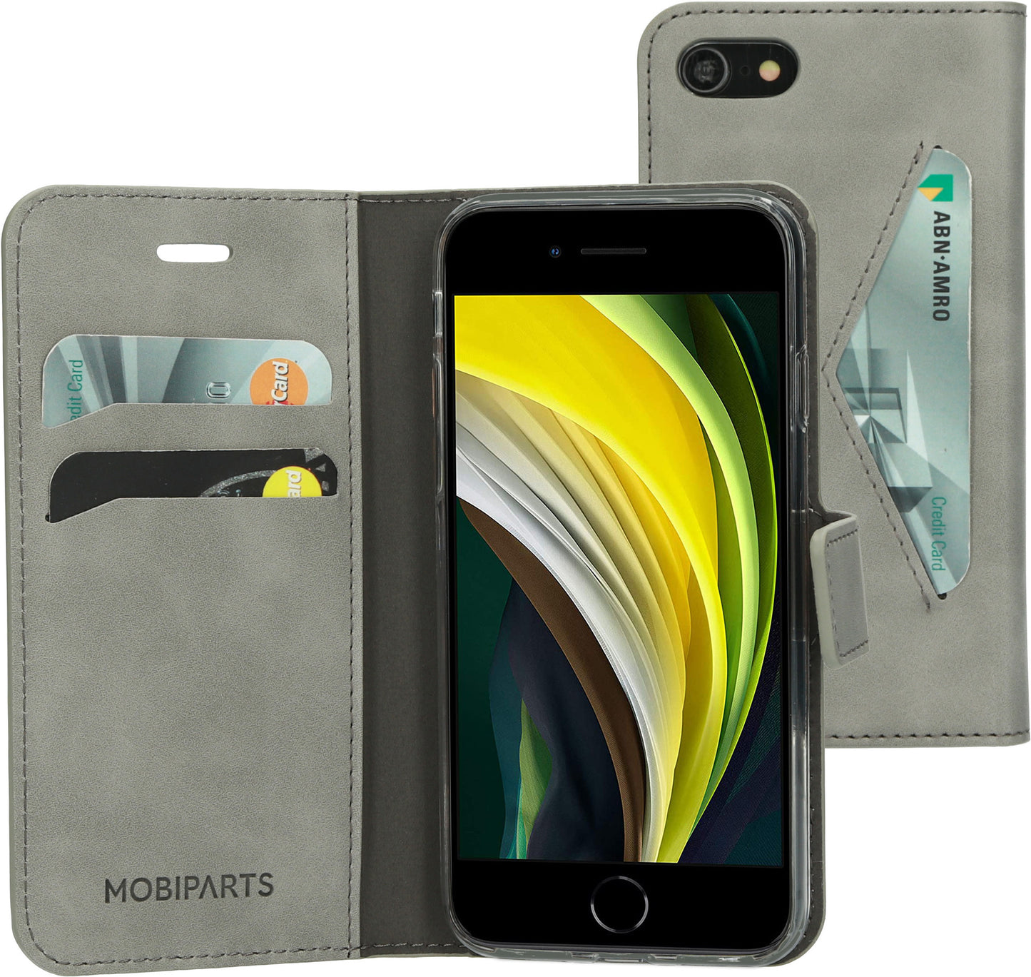 Mobiparts Classic Wallet Case Apple iPhone 7/8/SE (2020/2022) Granite Grey