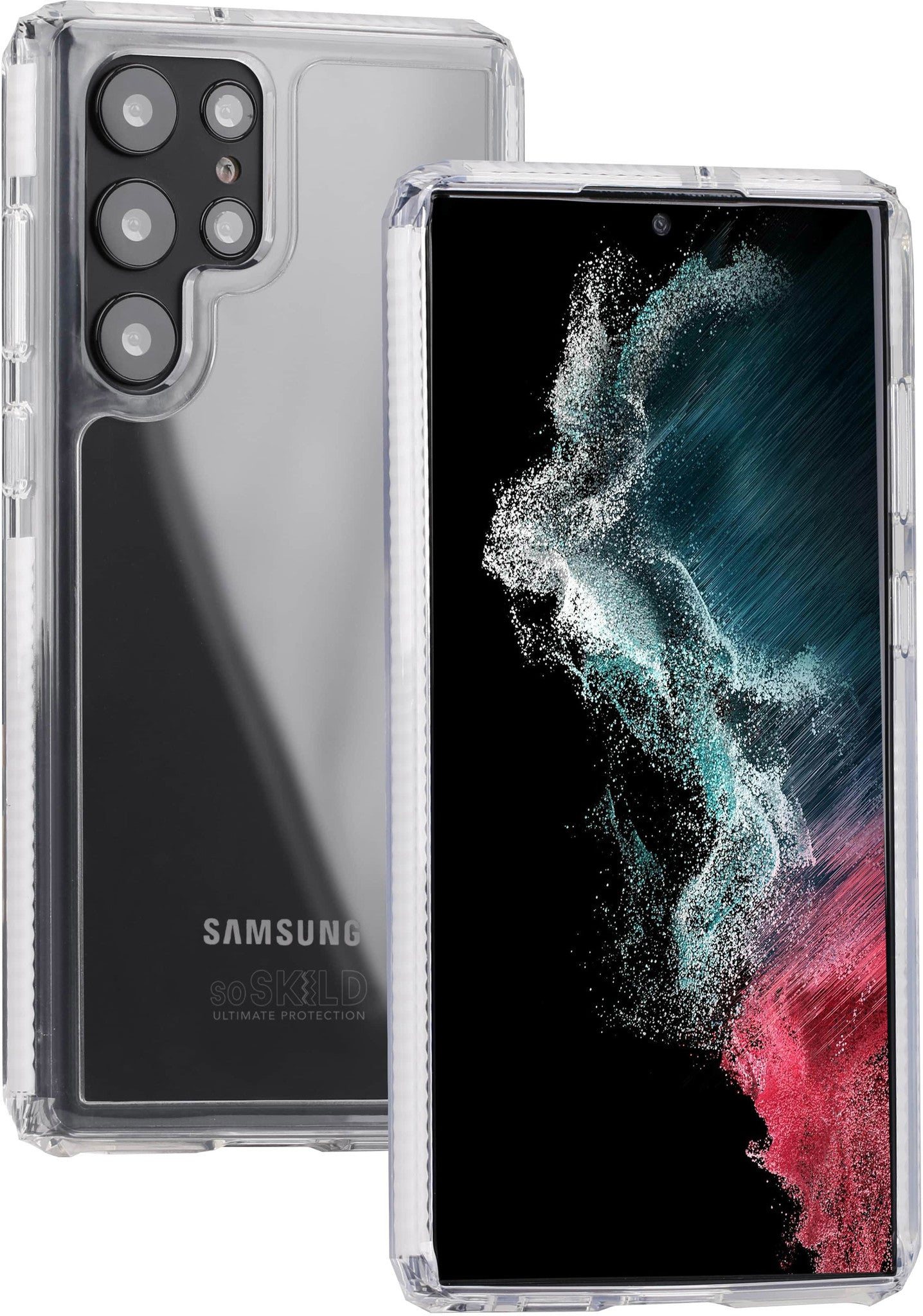 SoSkild Samsung Galaxy S22 Ultra Defend 2.0 Heavy Impact Case Transparant