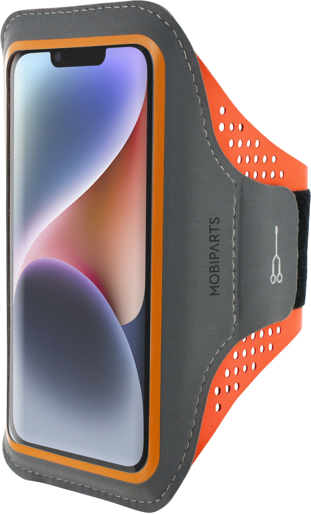 Mobiparts Comfort Fit Sport Armband Apple iPhone 14 Neon Orange