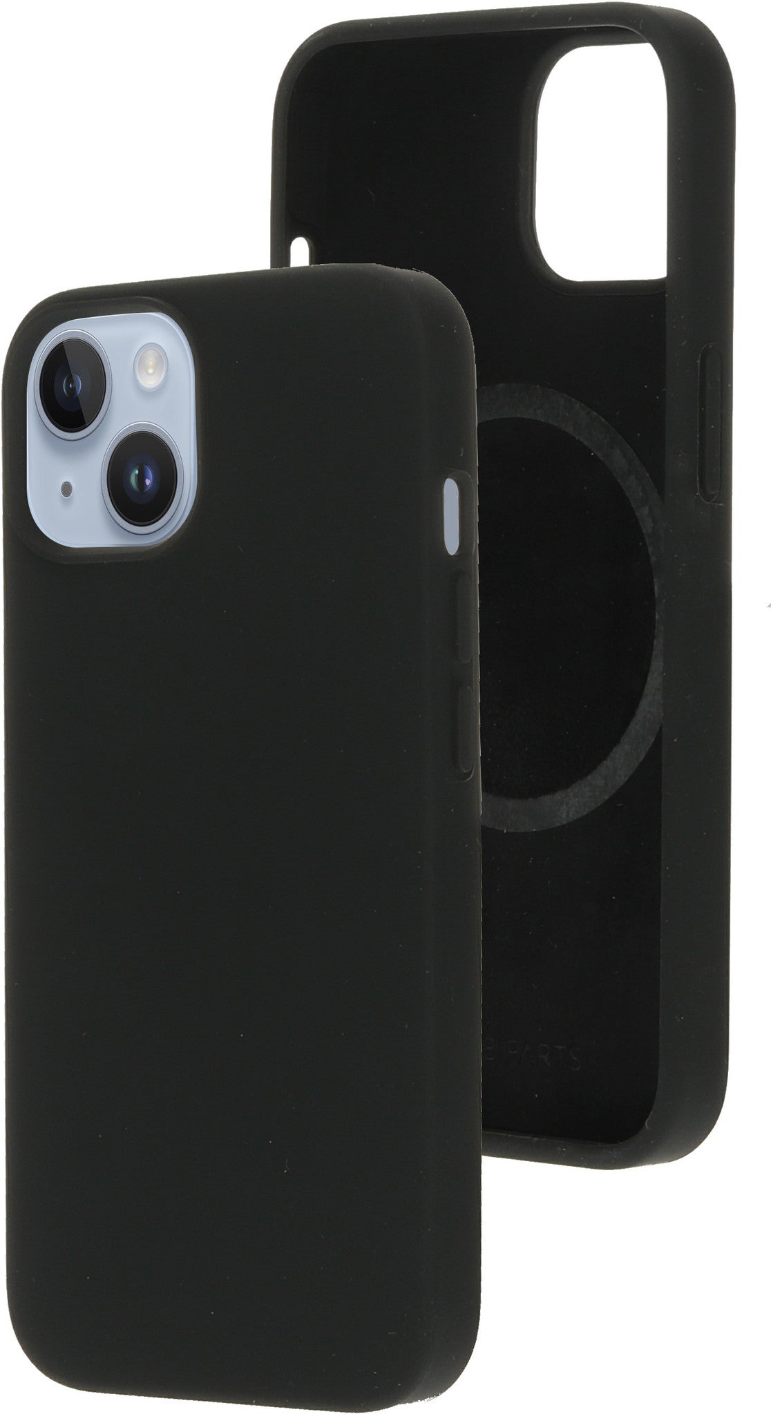 Mobiparts Silicone Cover Apple iPhone 14 Black (Magsafe Compatible)