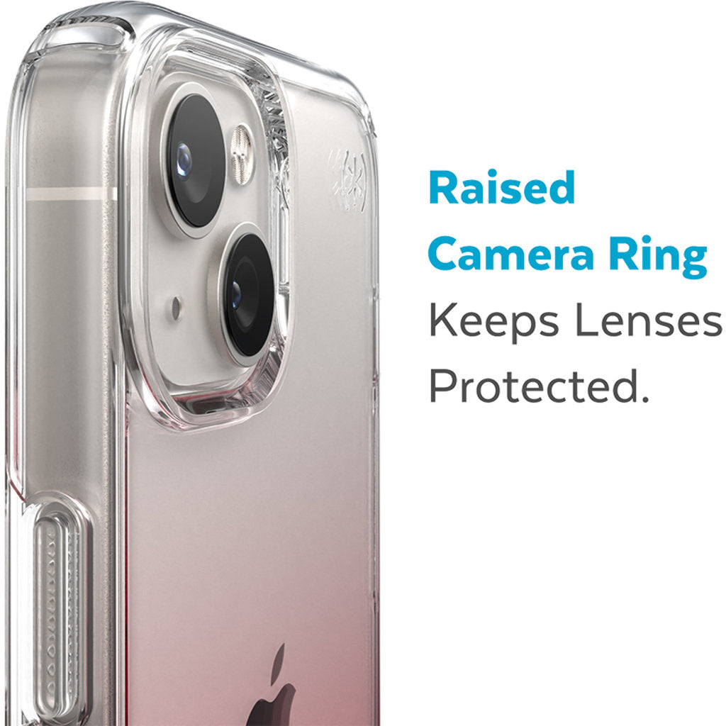 Speck Presidio Perfect Clear Ombre Apple iPhone 14 Plus/15 Plus Vintage Rose - with Microban