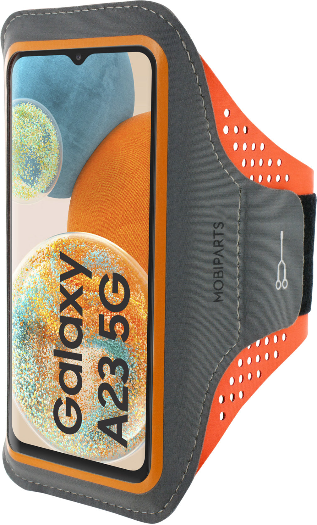 Mobiparts Comfort Fit Sport Armband Samsung Galaxy A23 5G (2022) Neon Orange
