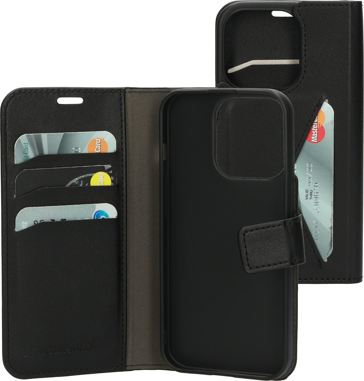 Mobiparts Classic Wallet Case Apple iPhone 15 Pro Black
