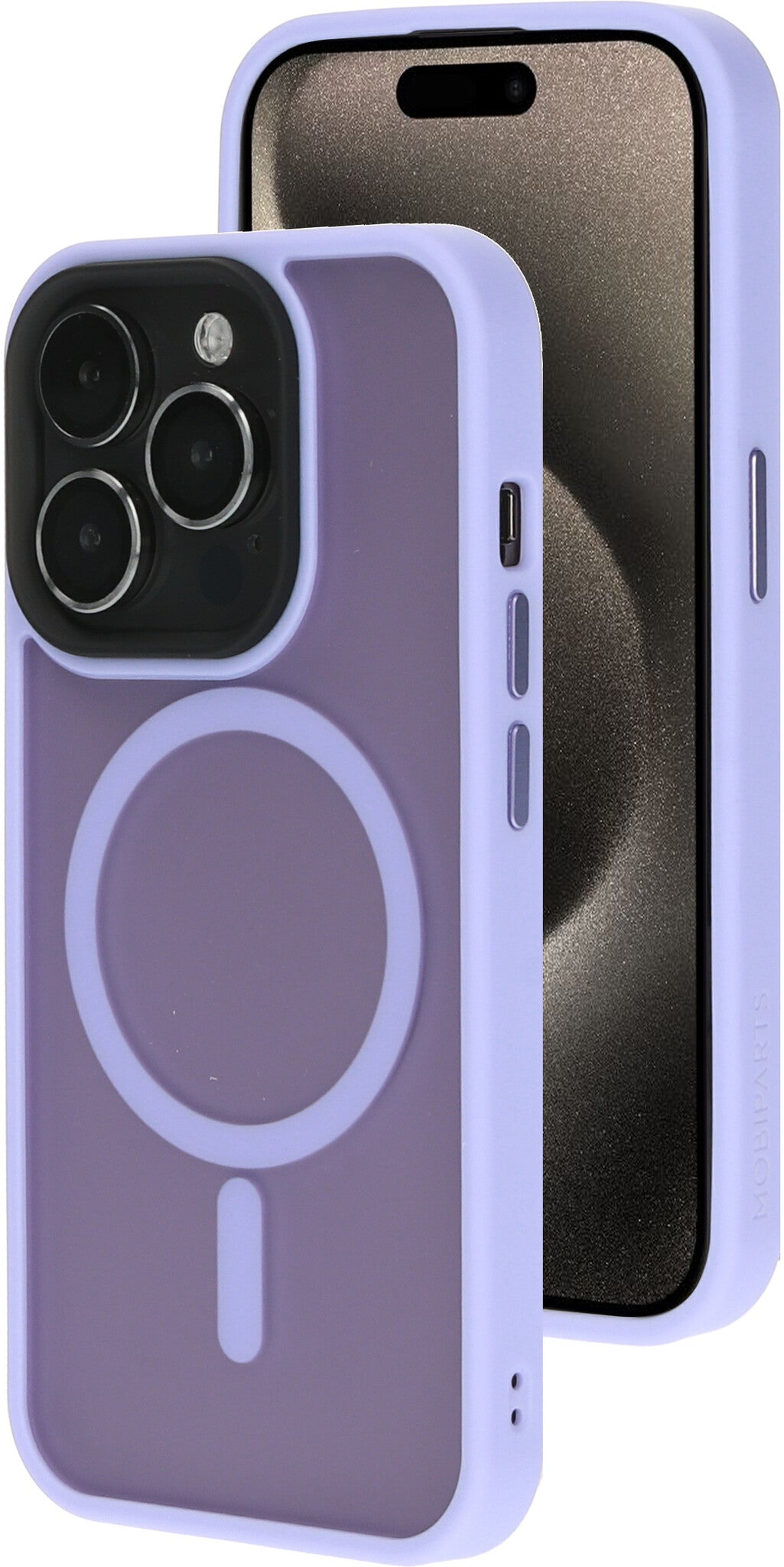 Mobiparts Hardcover Apple iPhone 15 Pro Satin Lila (Magsafe Compatible)