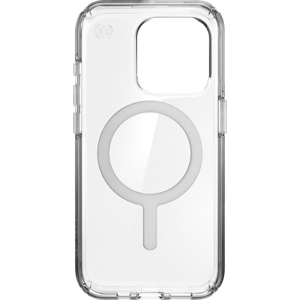 Speck Presidio Perfect Clear + MS Apple iPhone 15 Pro Clear - with Microban