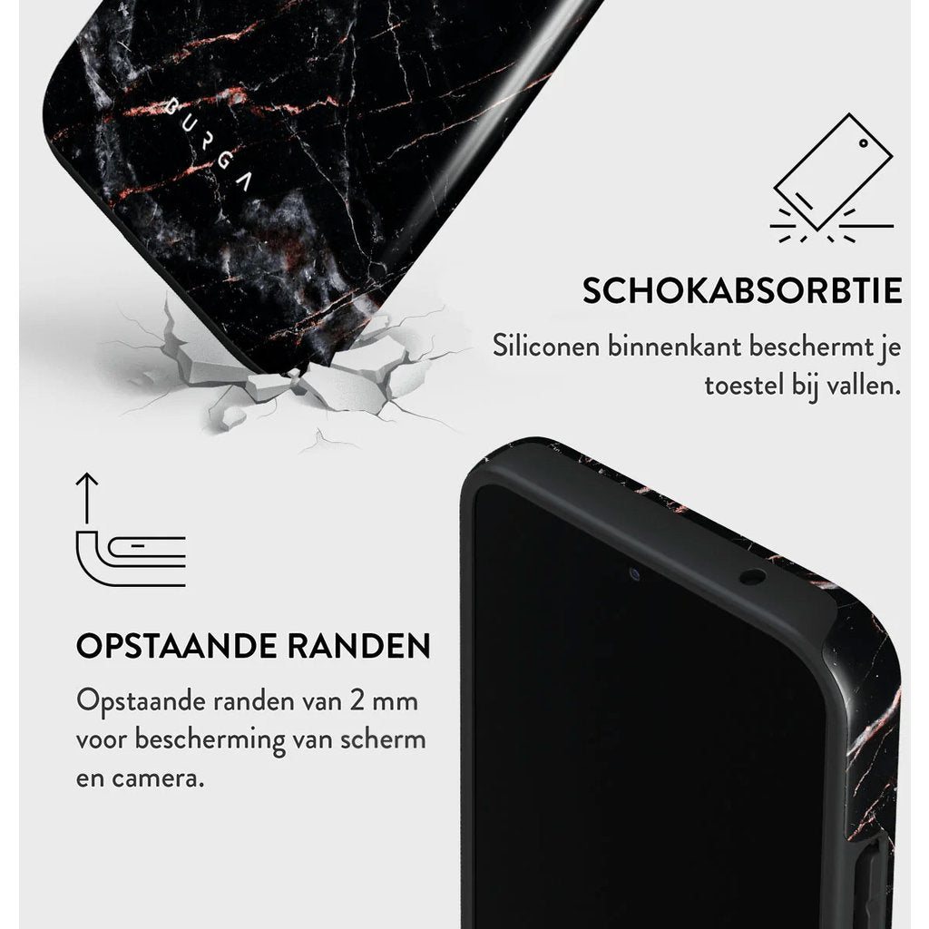 Burga Tough Case Samsung Galaxy A35 5G - Rose Gold Marble