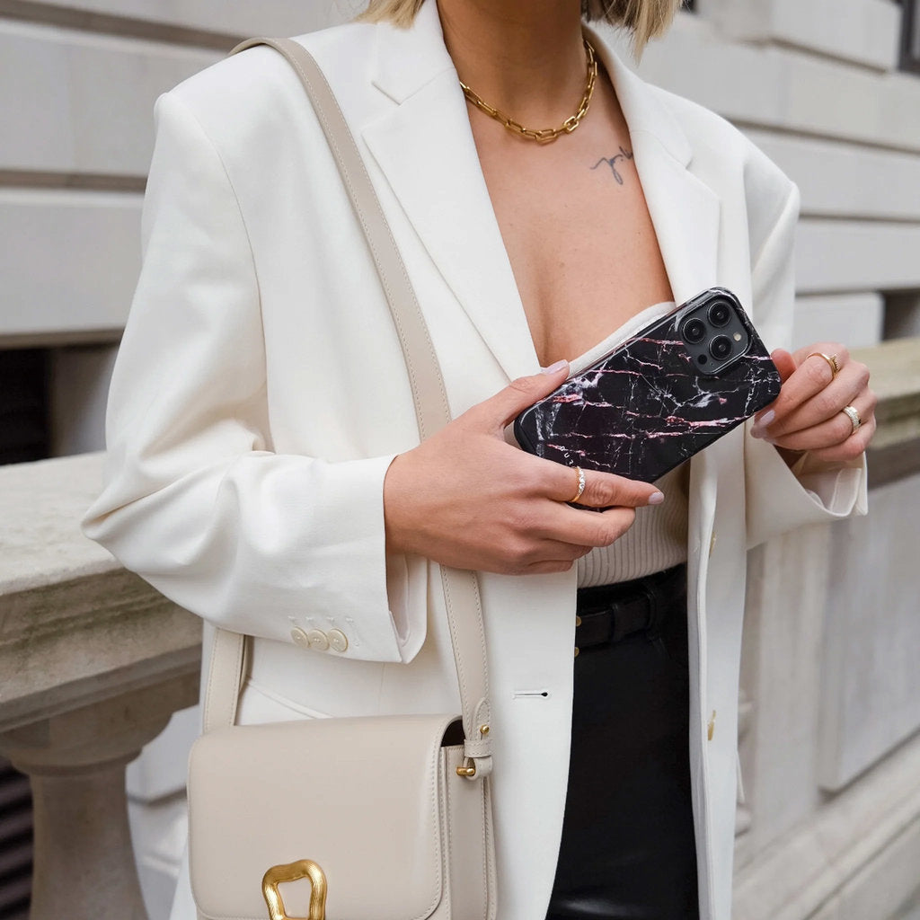 Burga Tough Case Samsung Galaxy A15 - Rose Gold Marble