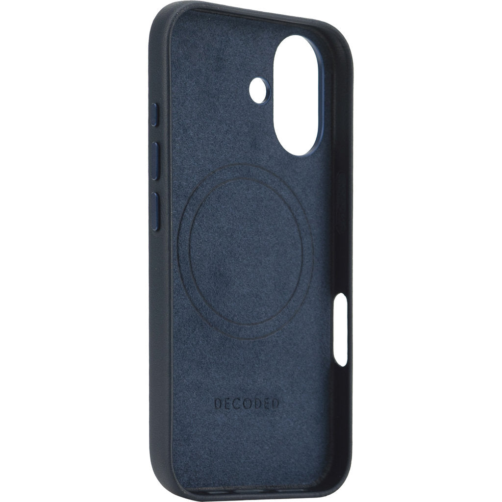 Decoded Leather Backcover Apple iPhone 16 Navy