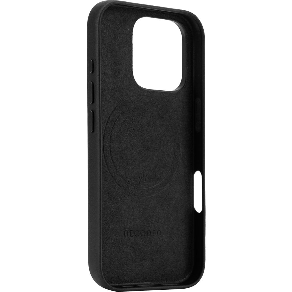 Decoded Leather Backcover Apple iPhone 16 Pro Black