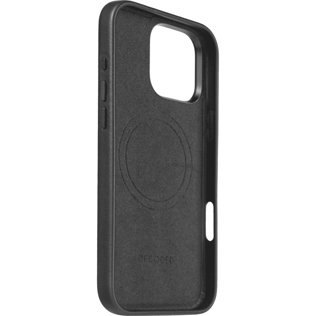 Decoded Leather Backcover Apple iPhone 16 Pro Max Black