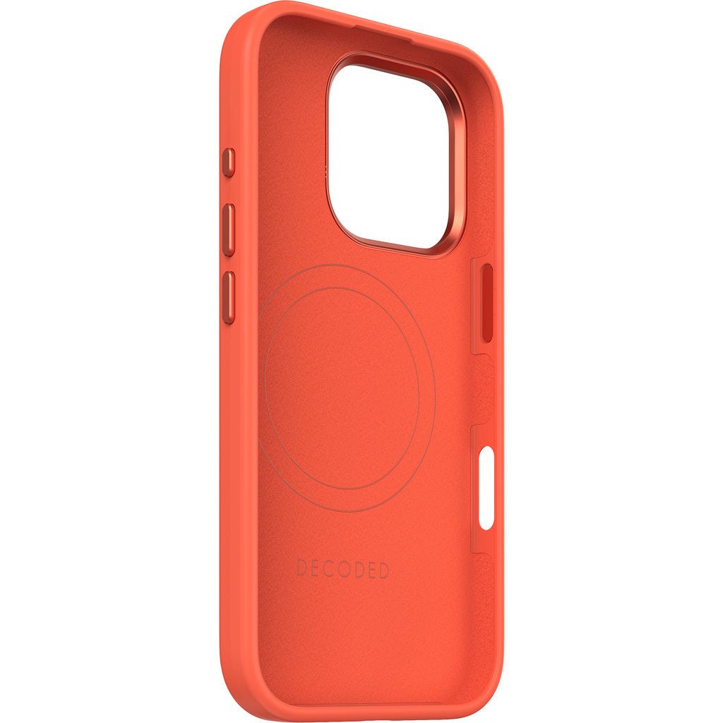 Decoded Silicone Stacks Backcover Apple iPhone 16 Pro Tangerine