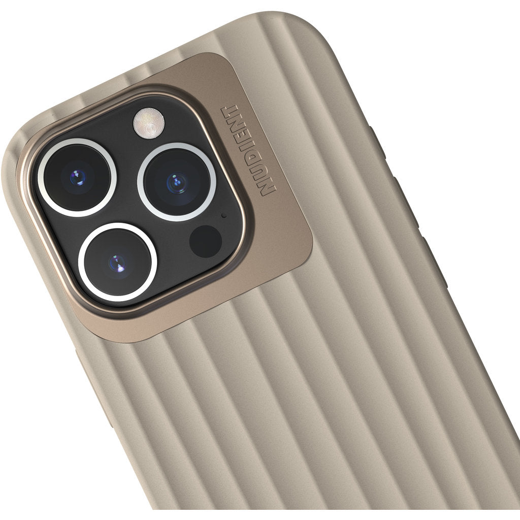 Nudient Bold MagSafe Case Apple iPhone 16 Pro Linen Beige