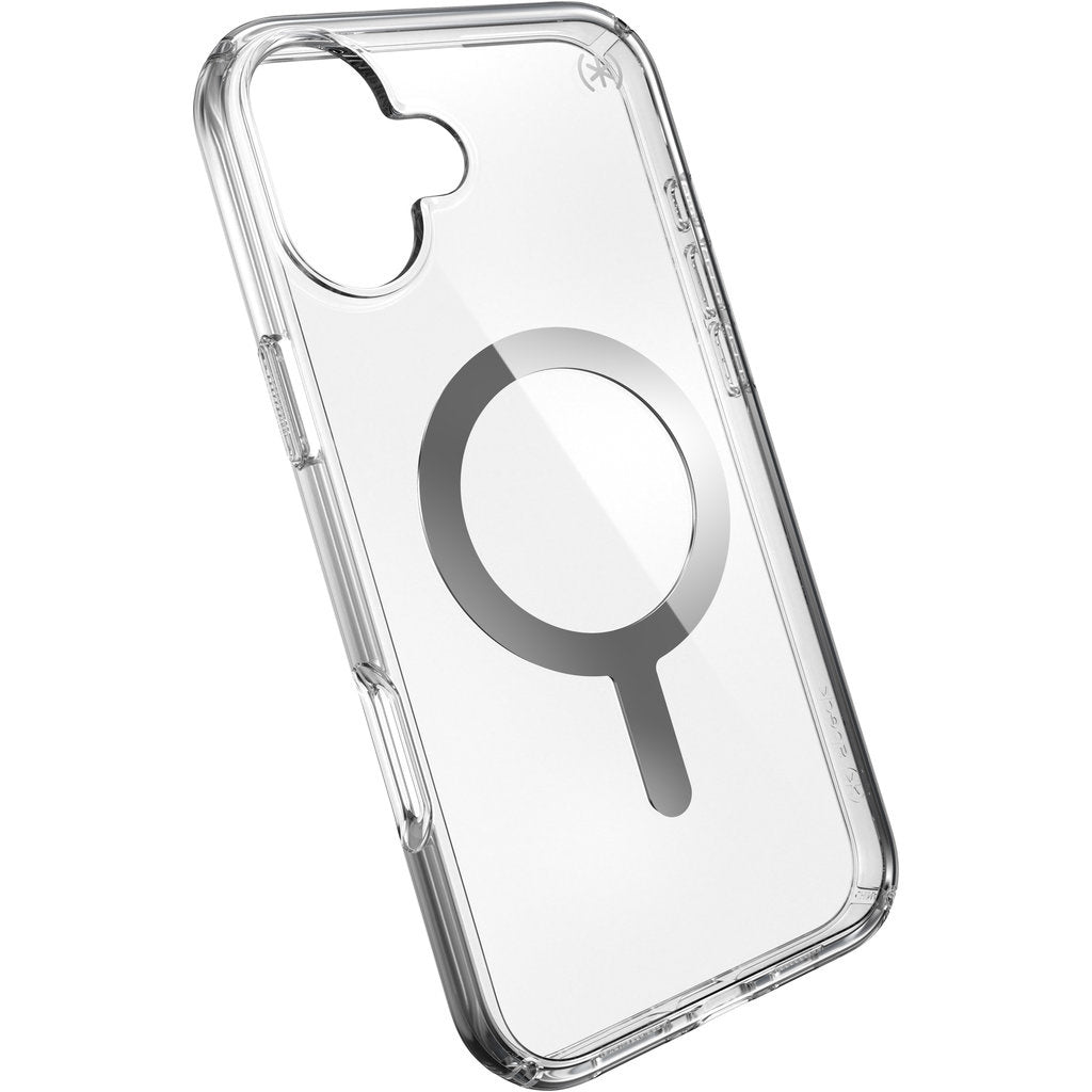 Speck Presidio Perfect Clear + MS Apple iPhone 16 Plus Clear - with Microban