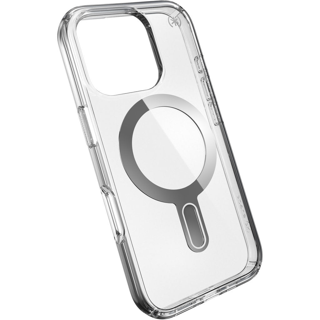 Speck Presidio Perfect Clear + ClickLock Apple iPhone 16 Pro Clear - with Microban