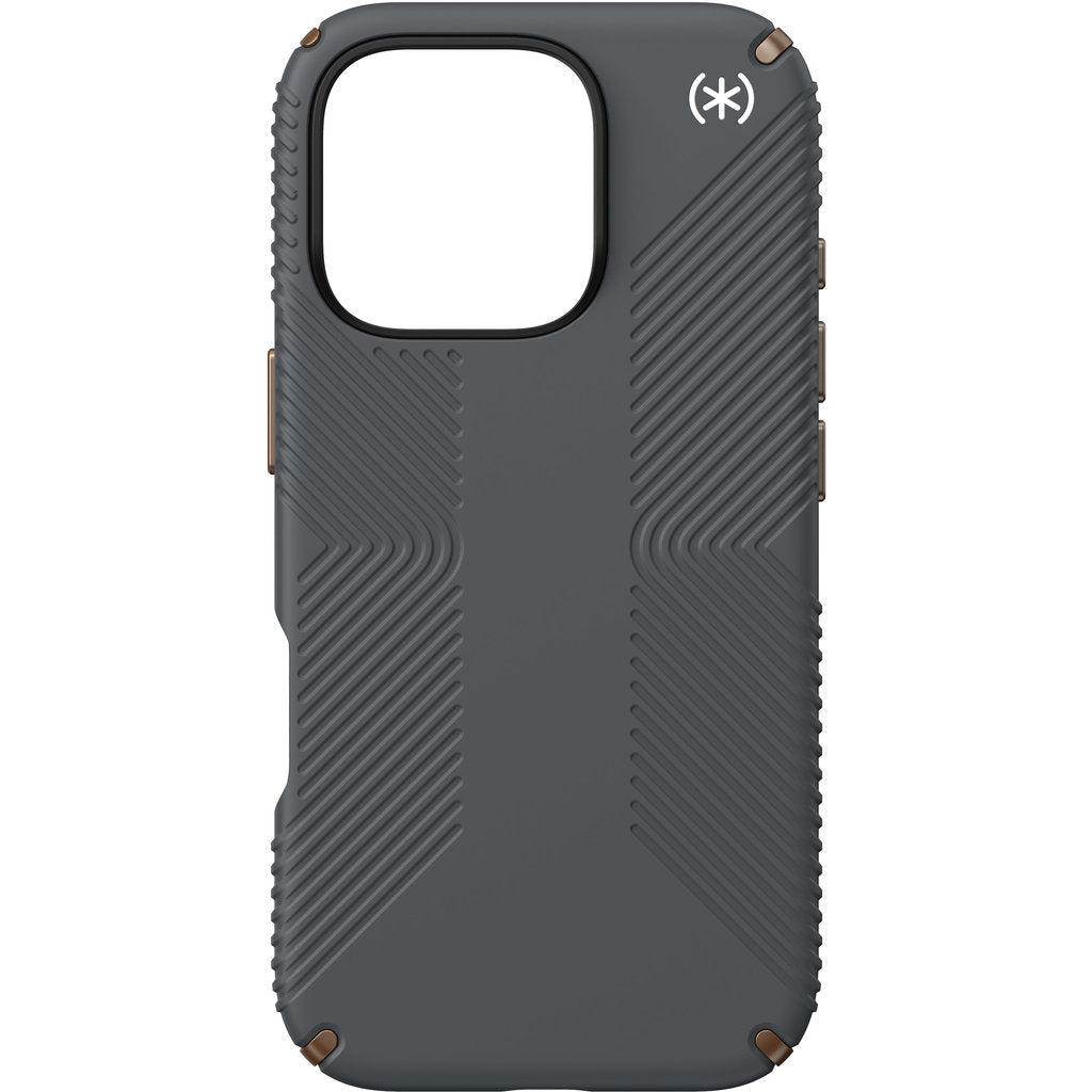 Speck Presidio2 Grip Apple iPhone 16 Pro Charcoal Grey - with Microban
