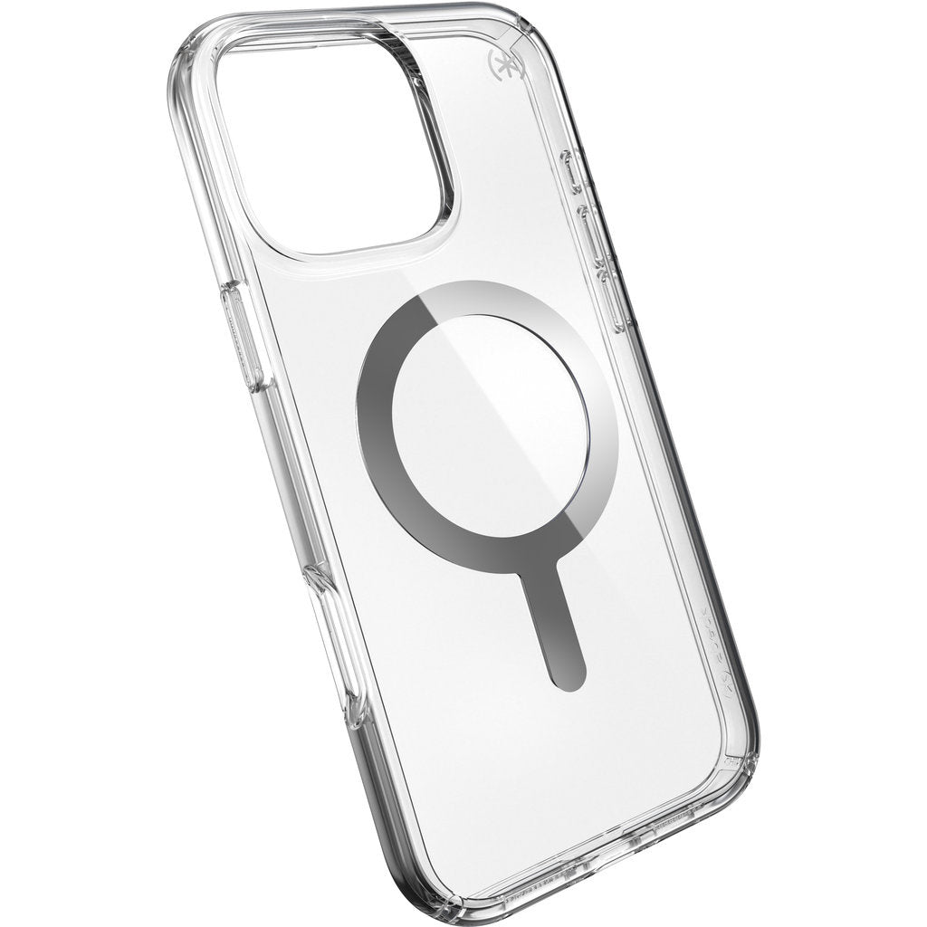 Speck Presidio Perfect Clear + MS Apple iPhone 16 Pro Max Clear - with Microban