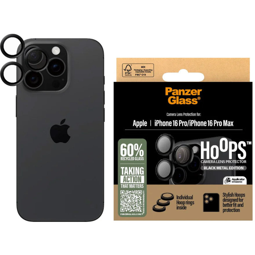 Panzerglass Hoops Rings Apple iPhone 16 Pro/16 Pro Max - Black
