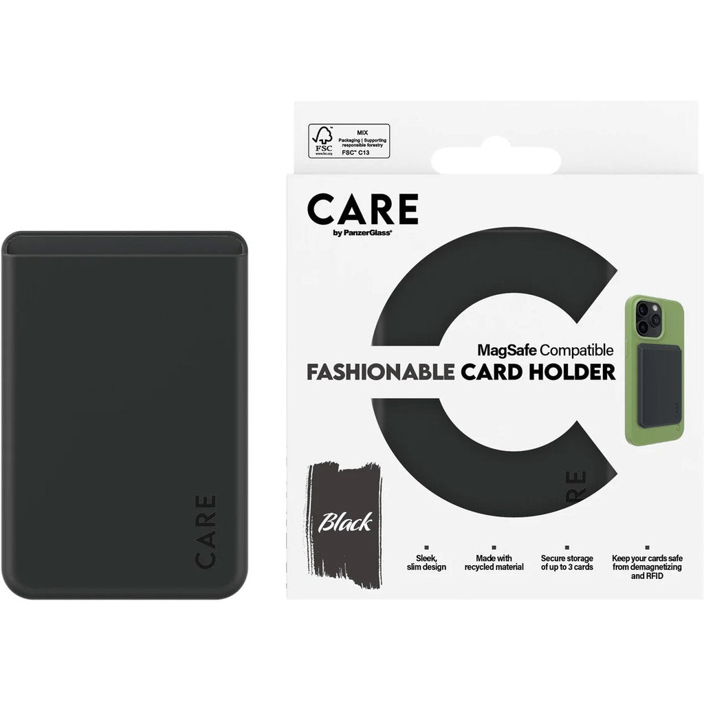 CARE by PanzerGlass Fashionable Card Holder Black