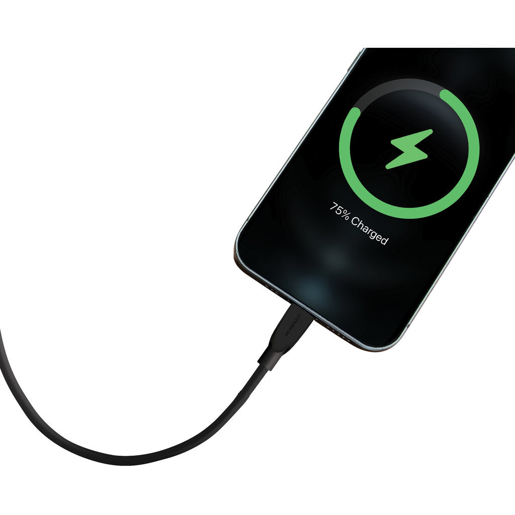 Mobiparts Car Charger Dual USB-C/USB-A with USB-C/USB-C Cable Black
