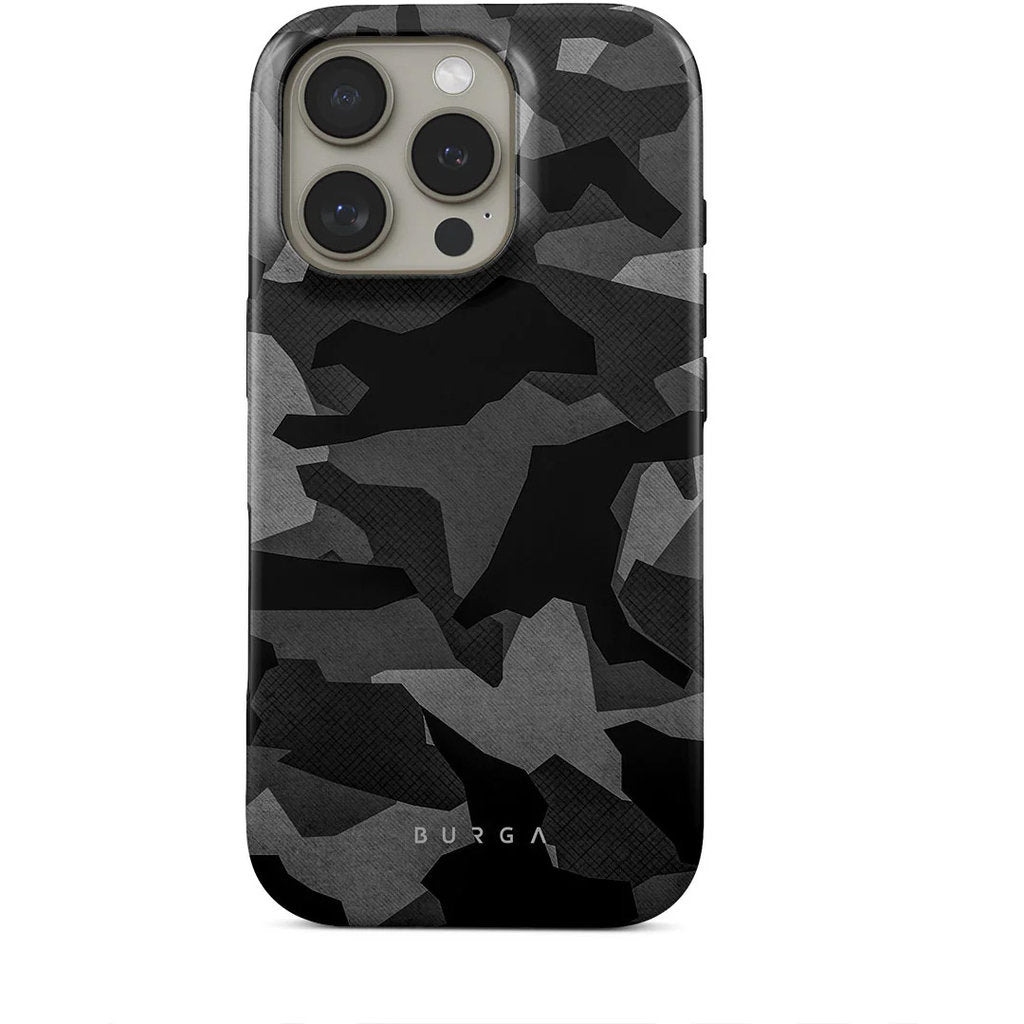Burga Tough Case Apple iPhone 16e - Night Black Camo