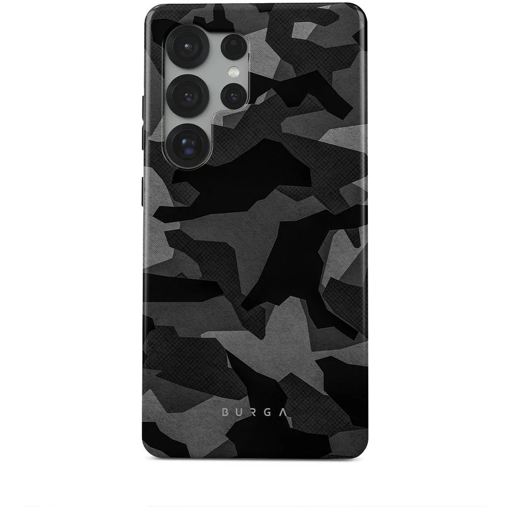 Burga Tough Case Apple iPhone 16e - Night Black Camo