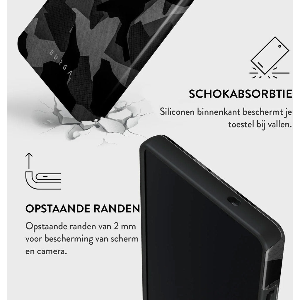 Burga Tough Case Apple iPhone 16e - Night Black Camo