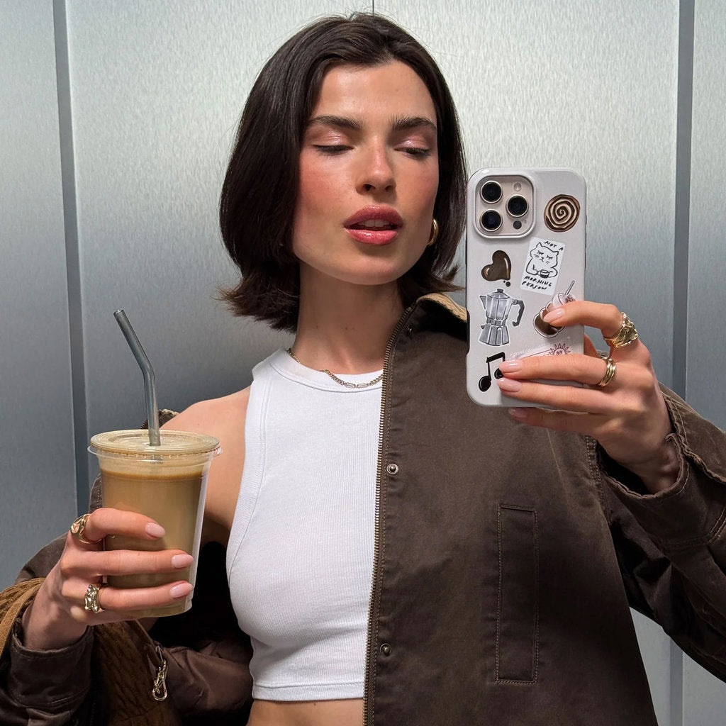 Burga Tough Case Apple iPhone 15 - Oat Milk Please