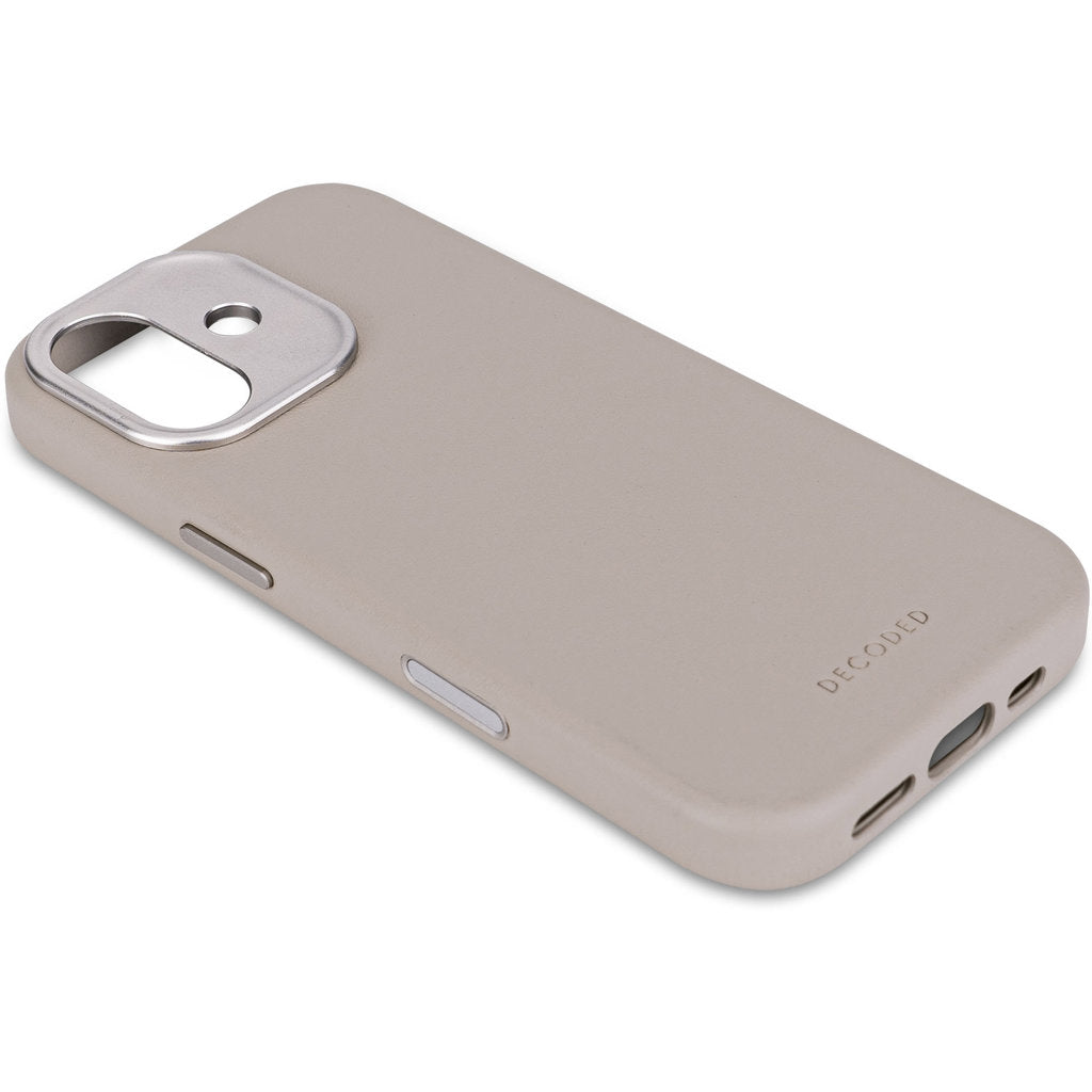 Decoded Leather Backcover Apple iPhone 17 Solid Clay