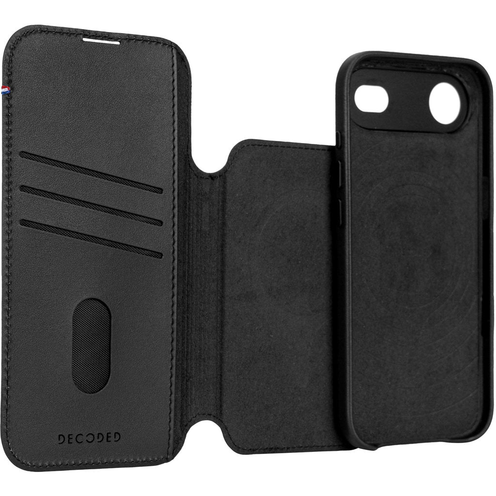 Decoded Leather Detachable Wallet Apple iPhone Air Black
