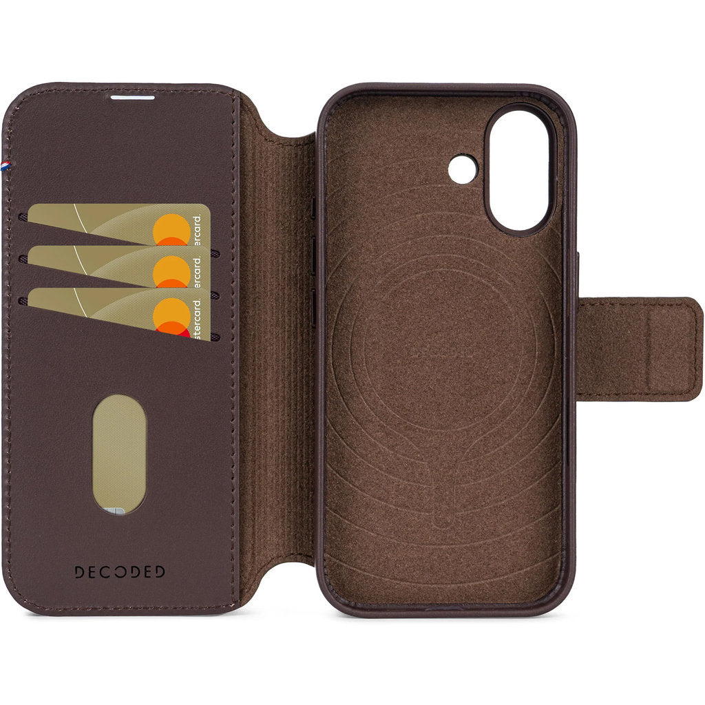 Decoded Leather Detachable Wallet Apple iPhone 17 Chocolate Brown