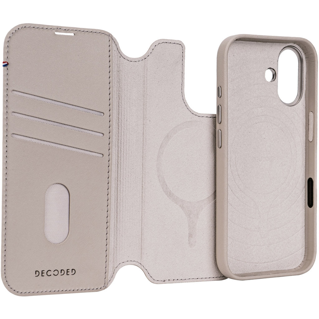 Decoded Leather Detachable Wallet Apple iPhone 17 Solid Clay