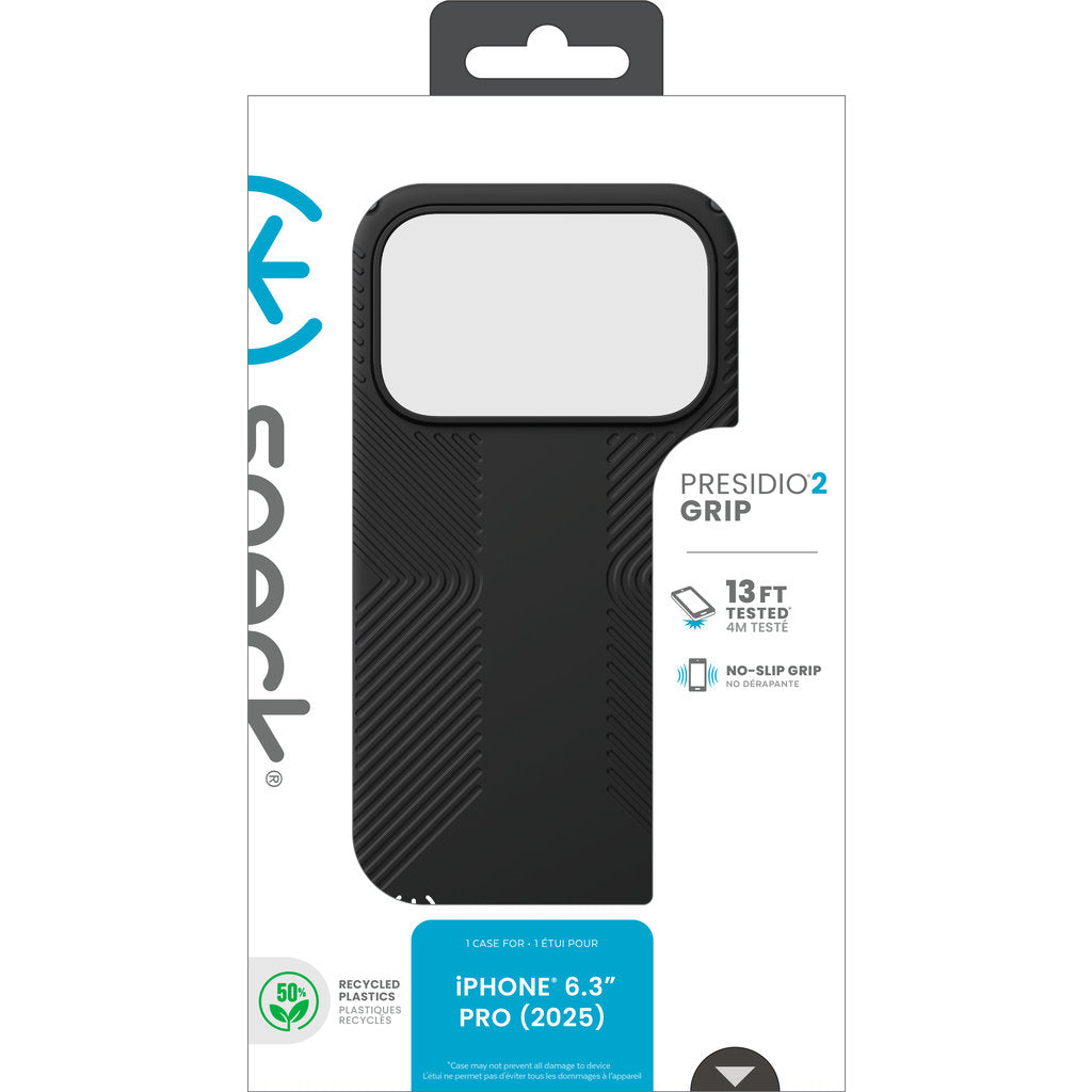 Speck Presidio2 Grip Apple iPhone 17 Pro Black - with Microban