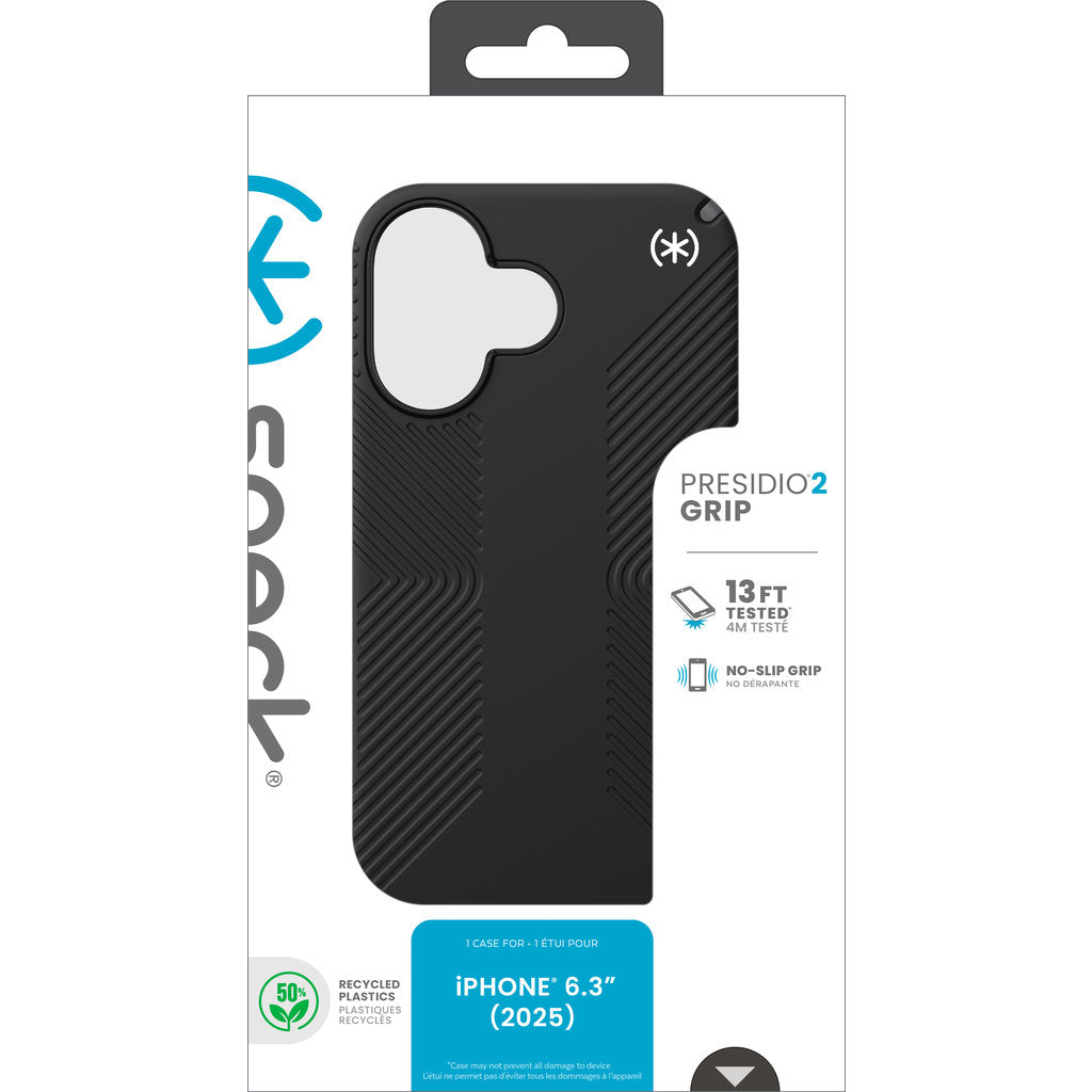 Speck Presidio2 Grip Apple iPhone 17 Black - with Microban