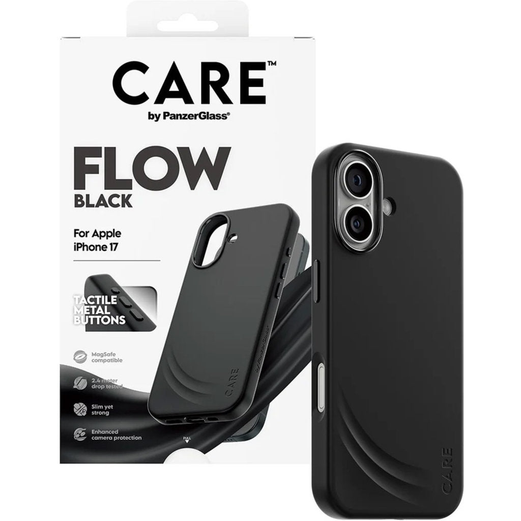 CARE by PanzerGlass Feature FLOW MagSafe Case iPhone 17 Black