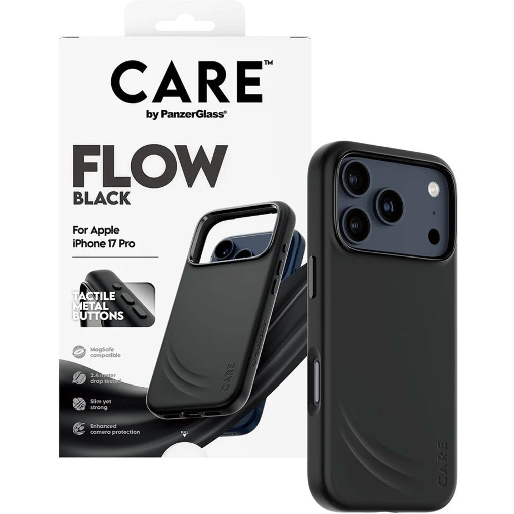 CARE by PanzerGlass Feature FLOW MagSafe Case iPhone 17 Pro Black