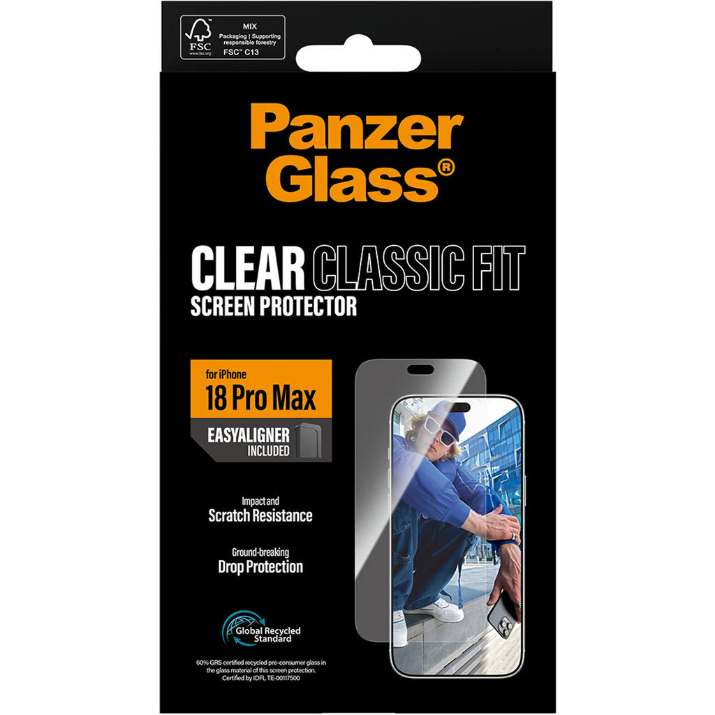 PanzerGlass Apple iPhone 18 Pro Max Classic fit w. EasyAligner – foto 1