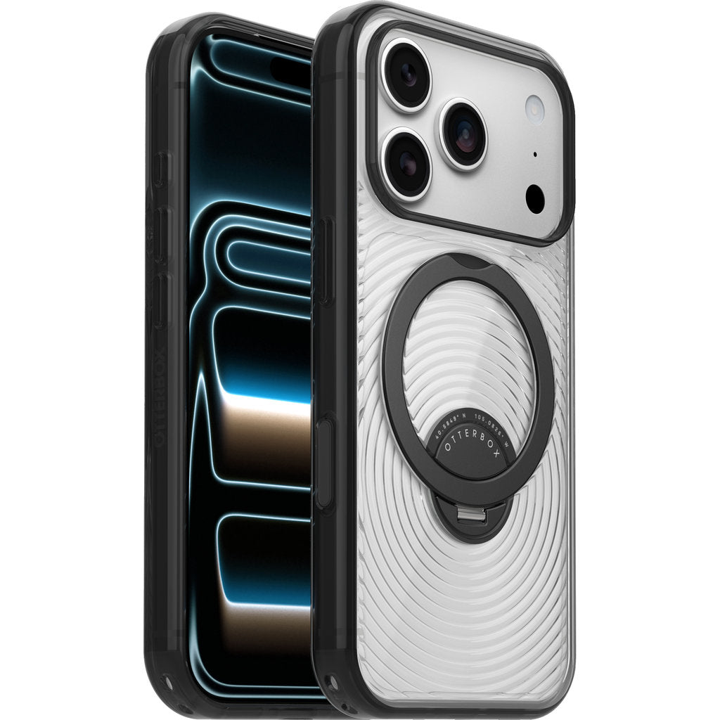 OtterBox Symmetry Stand MagSafe Camera Control iPhone 18 Pro/17 Pro Umbra - Clear/Black – foto 4