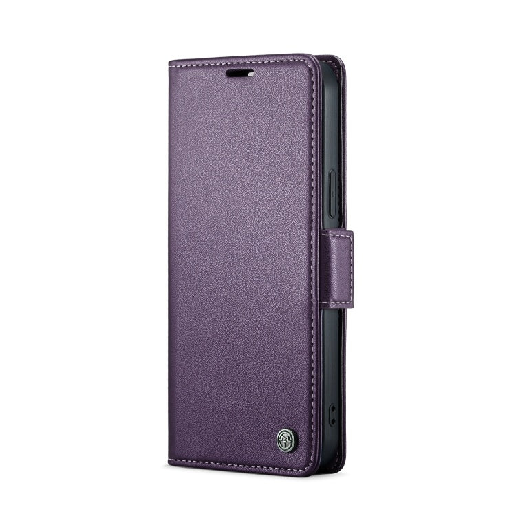 CaseMe iPhone 14 Pro Max Leren Hoes - RFID Bescherming Paars