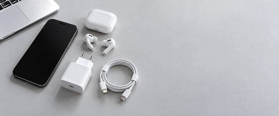 Een iPhone in een doos met beschermend papier