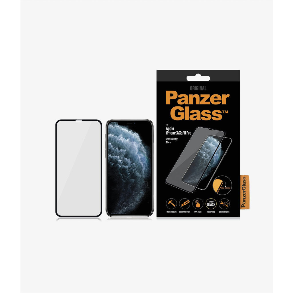 PanzerGlass Apple iPhone X/XS/iPhone 11 Pro Black CF Super+ Glass