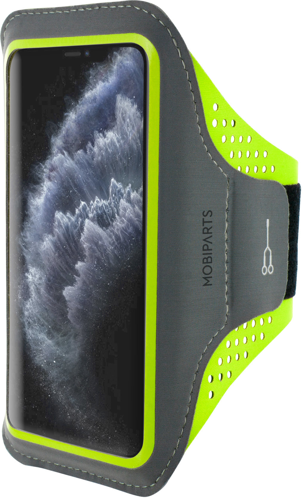 Mobiparts Comfort Fit Sport Armband Apple iPhone 11 Pro Neon Green