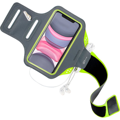 Mobiparts Comfort Fit Sport Armband Apple iPhone 11 Neon Green