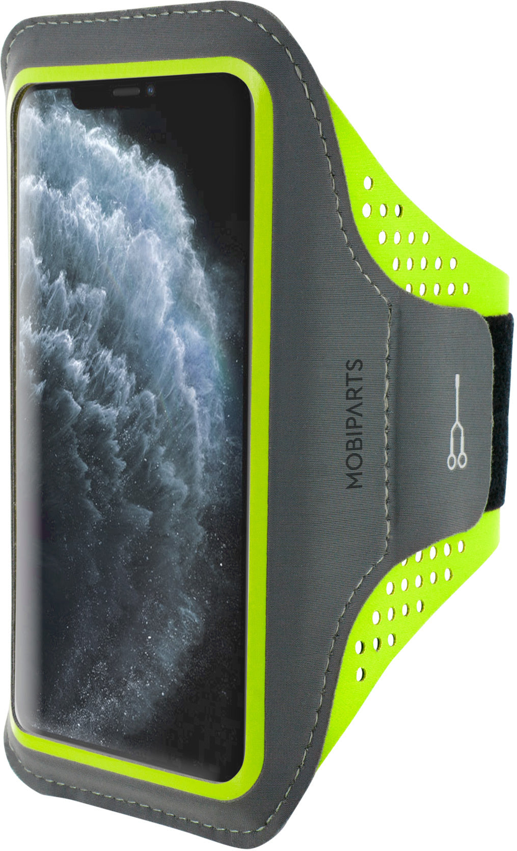 Mobiparts Comfort Fit Sport Armband Apple iPhone 11 Pro Max Neon Green