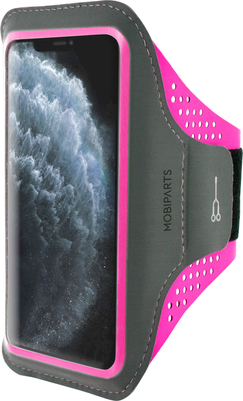 Mobiparts Comfort Fit Sport Armband Apple iPhone 11 Pro Max Neon Pink