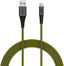 SoSkild Charging Cable Ultimate USB-A to USB-C 1.5m Black/Yellow