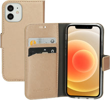 Mobiparts Saffiano Wallet Case Apple iPhone 12 Mini Copper