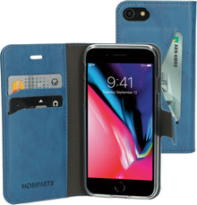 Mobiparts Classic Wallet Case Apple iPhone 7/8/SE (2020/2022) Steel Blue